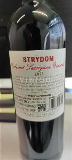 Kustområdet Stellenbosch Strydom Cabernet Sauvignon Cinsault 2021