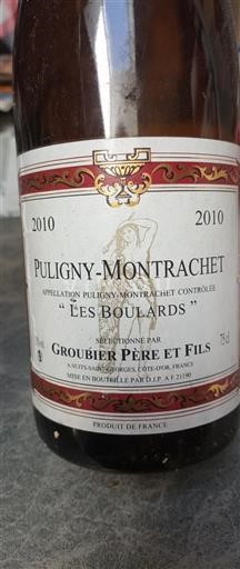 Borgoña Puligny-Montrachet Groubier Père Et Fils Les Boulards 2010