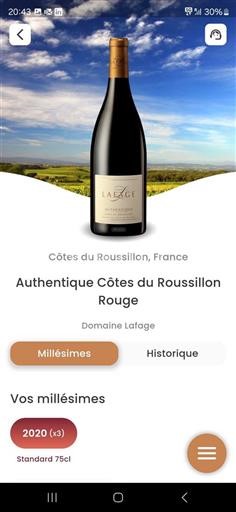 Roussillon Côtes-du-Roussillon Domaine Lafage Authentique 2020
