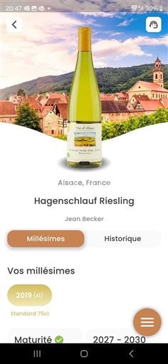 Alsace Ospecificerad Jean Becker Hagenschlauf Riesling 2019