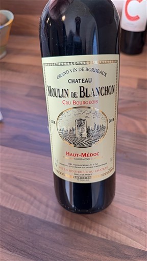 Bordeaux Haut-Médoc Château Moulin de Blanchon 2018