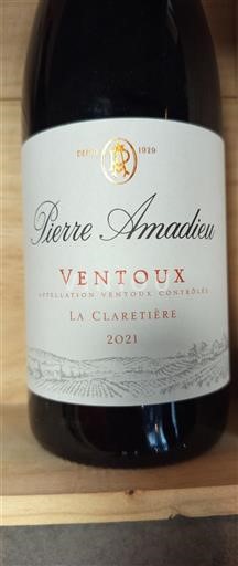 Valle del Rodano Ventoux Pierre Amadieu La Claretière 2021