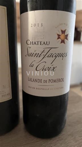 Bordeaux Lalande-de-pomerol Saintjacques La Croix 2013