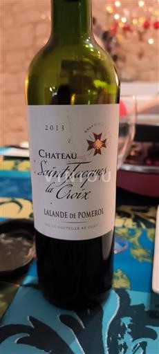 Burdeos Lalande-de-Pomerol Saintjacques La Croix 2013