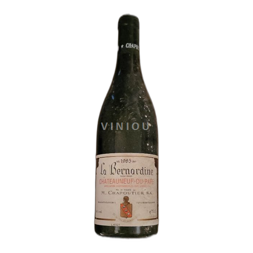 Rhônedalen Châteauneuf-du-Pape M. Chapoutier La Bernardine 1985