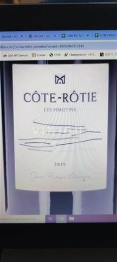 Rhône Valley Côte-Rôtie Les Pimotins 2019