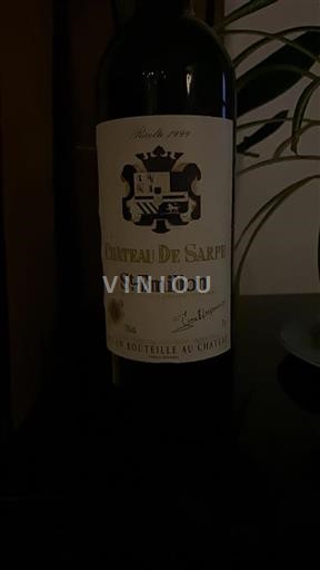 Bordeaux Saint-Émilion Château Sarpe 1999
