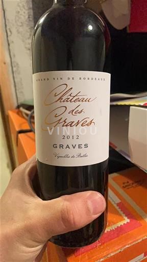 Bordeaux Graves Château Des Graves 2012