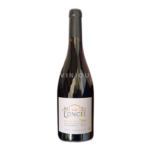 Vin Rouge sec Classique Mas de l'Oncle 2022 France Languedoc Pic-saint-loup AOC