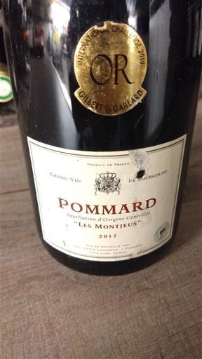 Burgundi Pommard Les Montjeus 2017