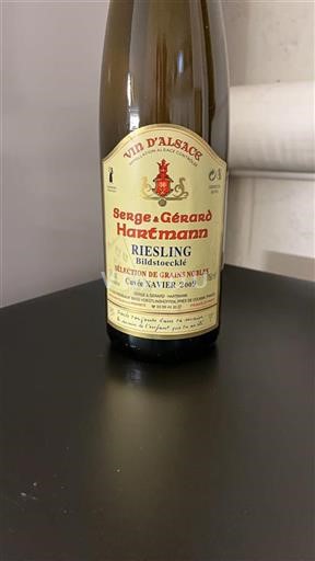 Alsazia Riesling Serge & Gérard Hartmann Xavier 2009
