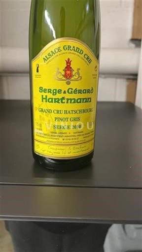 Alsazia Alsazia Grand Cru Grand Cru Serge & Gérard Hartmann Serge 2010