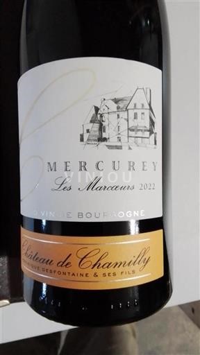 Borgogna Mercurey Château Chamilly Les Marceaux 2022