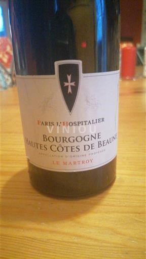 Borgoña No especificado Grand Cru Paris L'hospitalier Le Martroy Sin añada