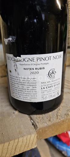 Burgundija Ni doloceno La Cave Azé Notes Rubis 2020