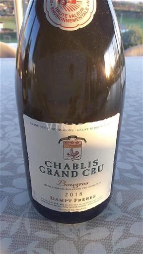 Burgundsko Chablis Grand Cru Grand Cru Dampt Frères Bougros 2018