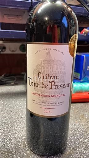 Bordeaux Saint-Émilion Grand Cru Grand Cru Château Tour De Pressac 2016