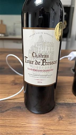 Bordeaux Saint-Émilion Grand Cru Grand Cru Château Tour De Pressac 2016