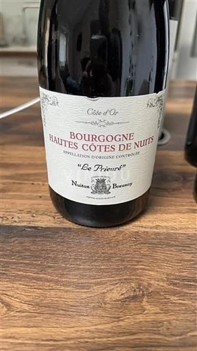Bourgogne Hautes Côtes de Nuits Grand Cru Nuitonbeaunoy Le Prieur%c3%a9 2017