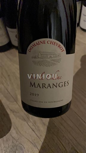 Bourgogne Maranges Grand Cru Domaine Chevrot Sur le Chêne 2019