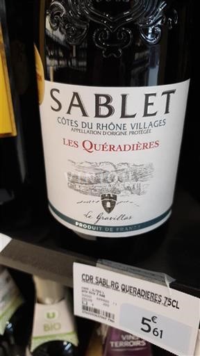 Rona dolina Côtes-du-Rhône-Villages Le Gravillas Les Quéradières Neleten.