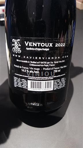 Rona dolina Ventoux Xavier Vins 2022