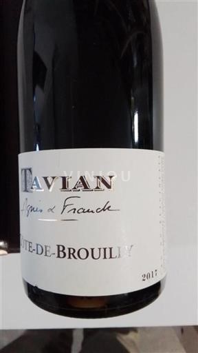 Beaujolais Côte-de-Brouilly Tavian 2017