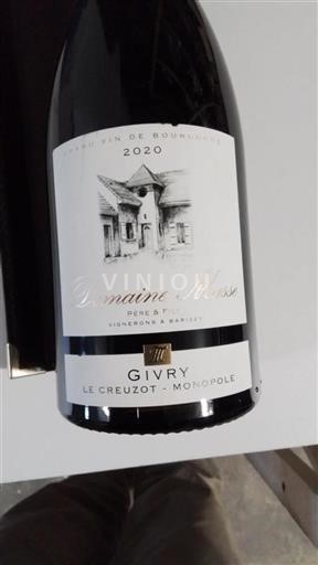 Bourgondië Givry Grand Cru Domaine Masse Le Creuzot - Monopole 2020