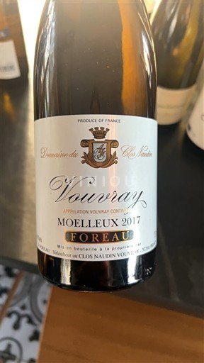 Loirevallei Vouvray Domaine Clos Naudin Foreau 2017