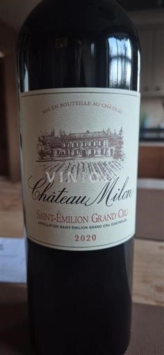 Víno Rouge sec Château Milon 2020 Francie Bordeaux Saint-Émilion Grand Cru AOC Grand Cru