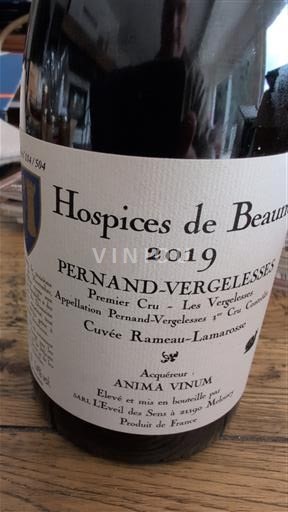 Burgundy Pernand-Vergelesses Premier Cru Hospices De Beaune Rameau-Lamarosse 2019