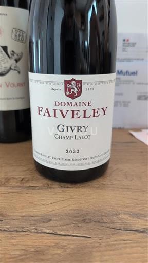 Bourgogne Givry Domaine Faiveley Champ Lalot 2022