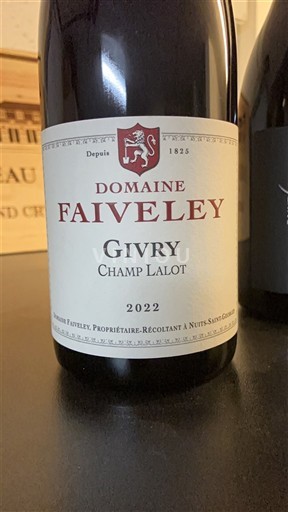 Bourgogne Givry Domaine Faiveley Champ Lalot 2022