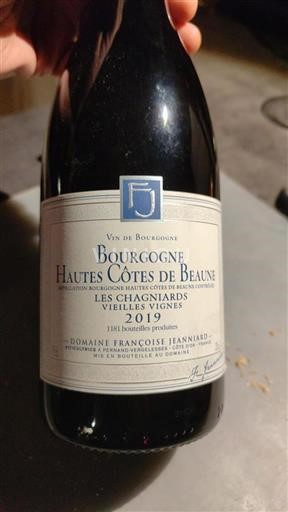 Burgundija Hautes Côtes de Beaune Domaine Françoise Jeanniard Les Chagniards Vieilles Vignes 2019