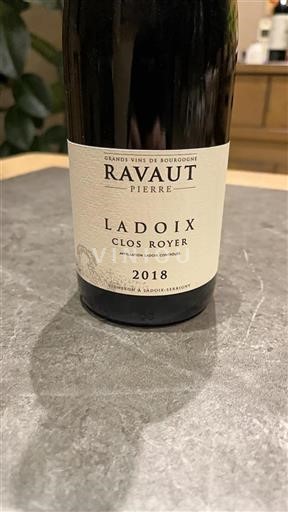Burgundi Ladoix Grand Cru Ravaut Clos Royer 2018