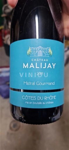 Vallée du Rhône Côtes-du-rhône Château Malijay Mistral Gourmand 2019