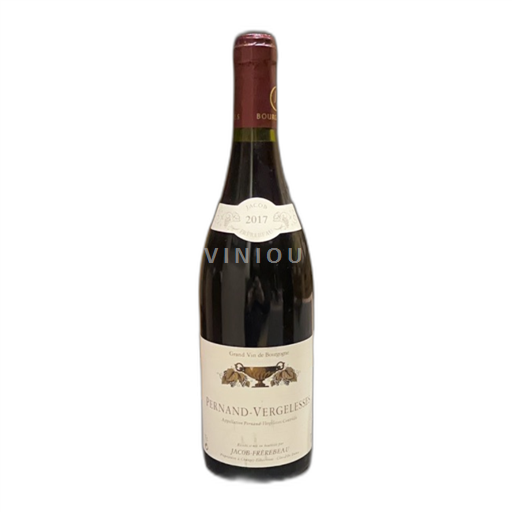 Vin Rouge sec Jacob-Frèrebeau 2017 France Bourgogne Pernand-vergelesses AOC Grand Cru