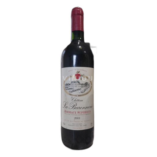 Bordeaux Bordeaux supérieur Château La Baronnerie 2003