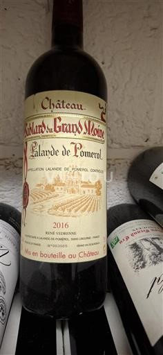 Bordeaux Lalande-de-Pomerol Grand Cru Château Sablard Du Grand Moine 2016