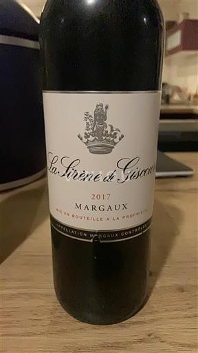 Bordeaux Margaux Château Giscours La Sirène de Giscours 2017