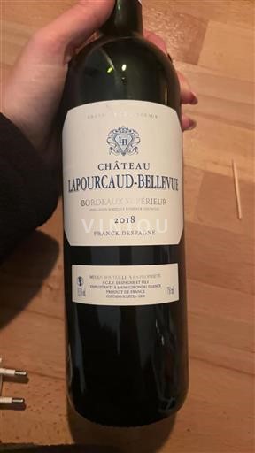 Bordéus Bordeaux Superior Château Lapourcaudbellevue 2018