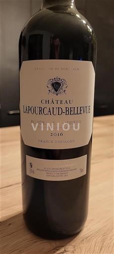 Bordéus Bordeaux Superior Château Lapourcaudbellevue 2016