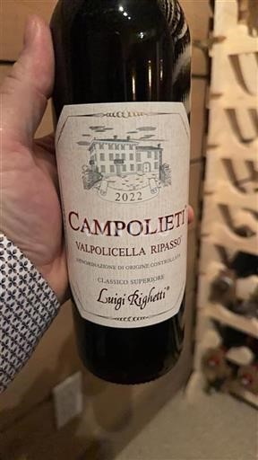 Benecija Valpolicella Ripasso Luigi Righetti Campolieti 2022