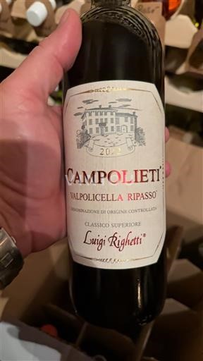 Vénétie Valpolicella Ripasso Luigi Righetti Campolieti 2022