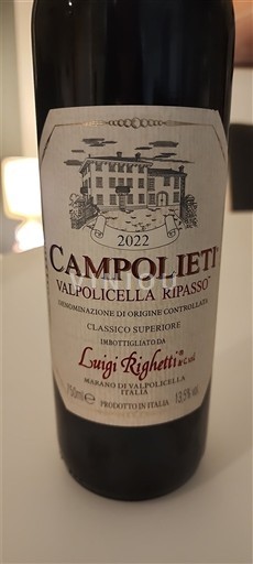 Veneto Valpolicella Ripasso Luigi Righetti Campolieti 2022