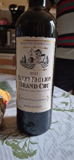 Bordeaux Saint-Émilion Grand Cru Saint Emilion  2021