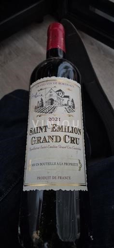 Bordeaux Saint-Émilion Grand Cru Saint Emilion  2021