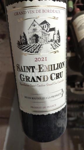 Bordeaux Saint-Émilion Grand Cru Saint Emilion  2021