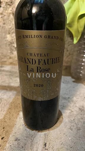 Bordeaux Saint-Émilion Grand Cru Grand Cru Château Grand Faurie La Rose 2020