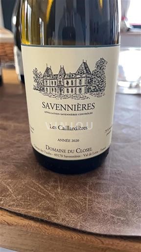 Loiredalen Savennières Domaine Closel Les Caillardières 2020